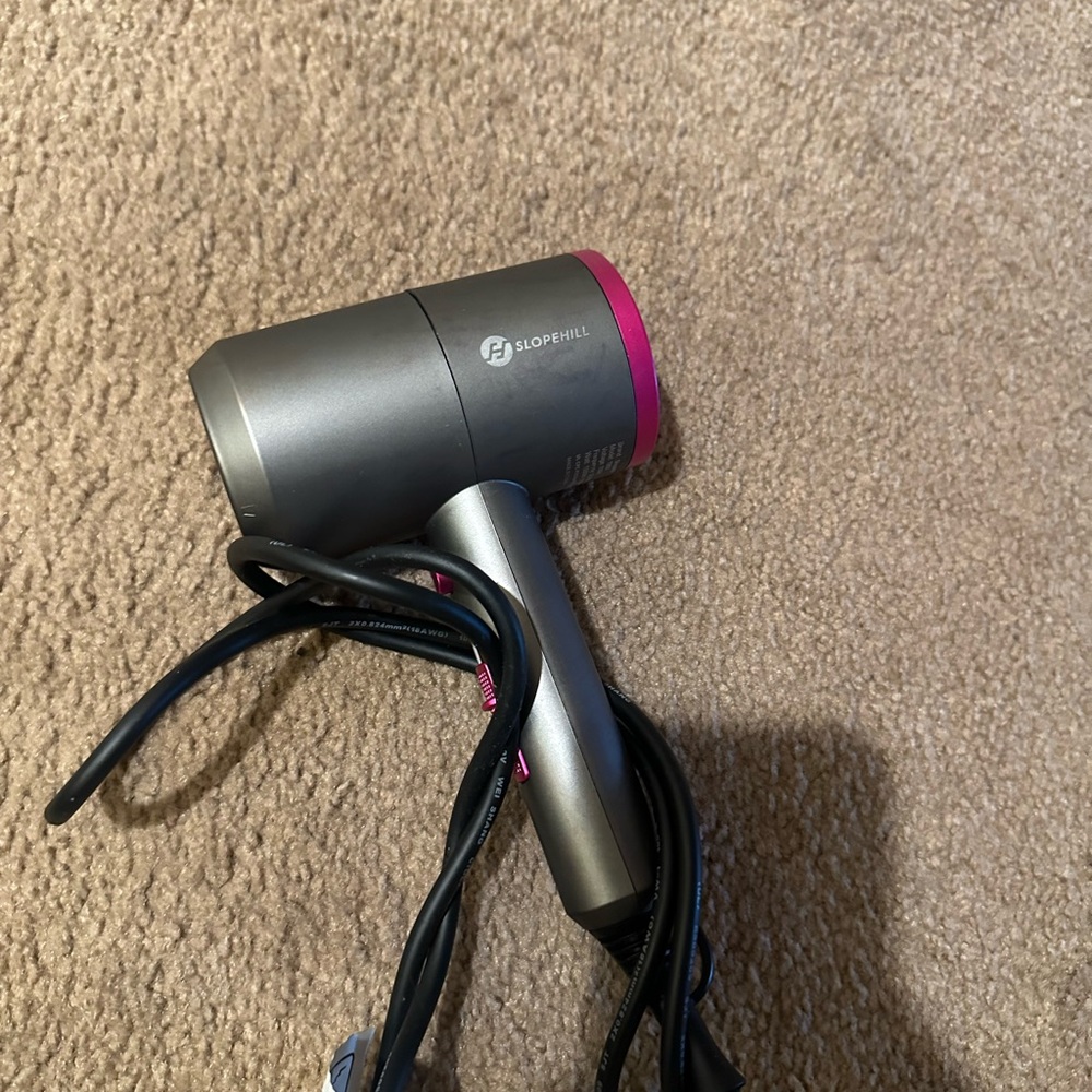Slope hill Gray and Pink Hair Dryer